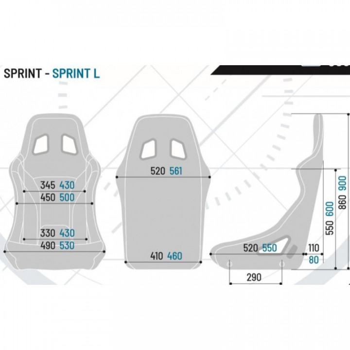 Sparco Sprint - Baquet FIA 