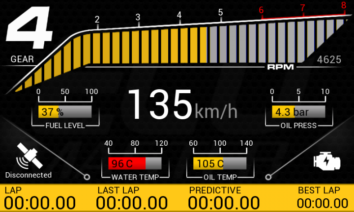 ECU MASTER - ADVANCED DIGITAL UNIT 5''