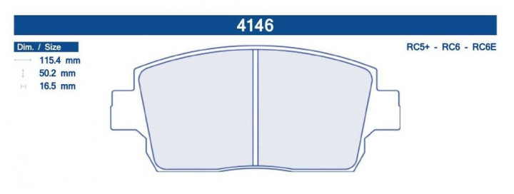 CL BRAKES 4146 - TOYOTA YARIS 1.5 TSPORT/TROPHY