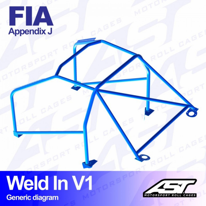 ROLL CAGE FIA V1 TYPE - CITROEN SAXO 